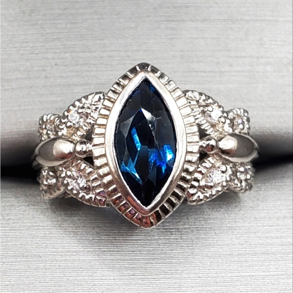 Blue Sapphire Butterfly Butterfly Ring Zales Genuine Marquise